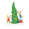 Grinch Village Who-Ville Christmas Tree Village Accessory Figurine